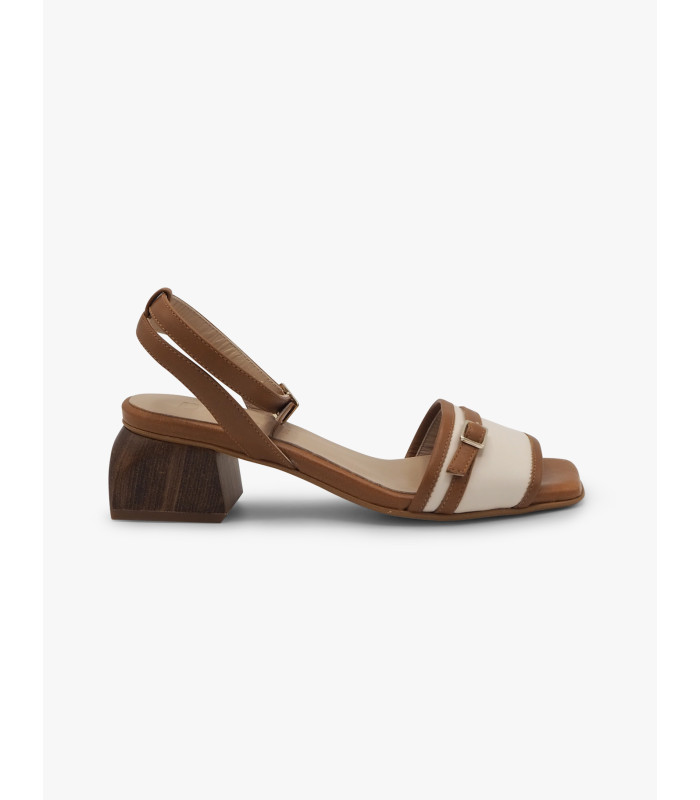 Sandalia tobillera blanca