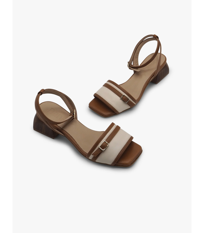 Sandalia tobillera blanca