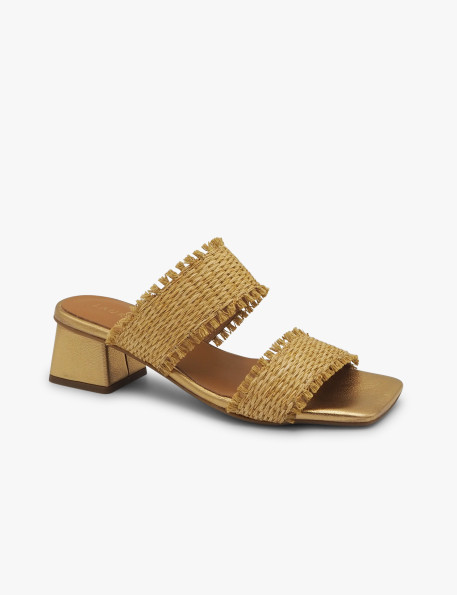 Sandalia rafia tiras