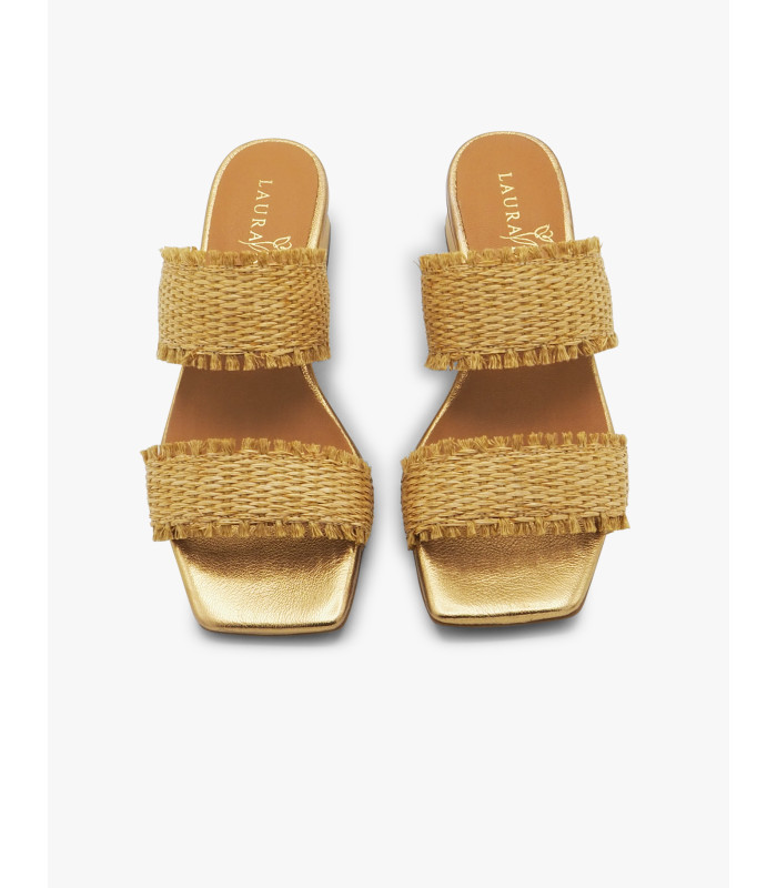 Sandalia rafia tiras