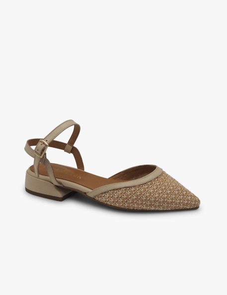 Zapato rafia natural