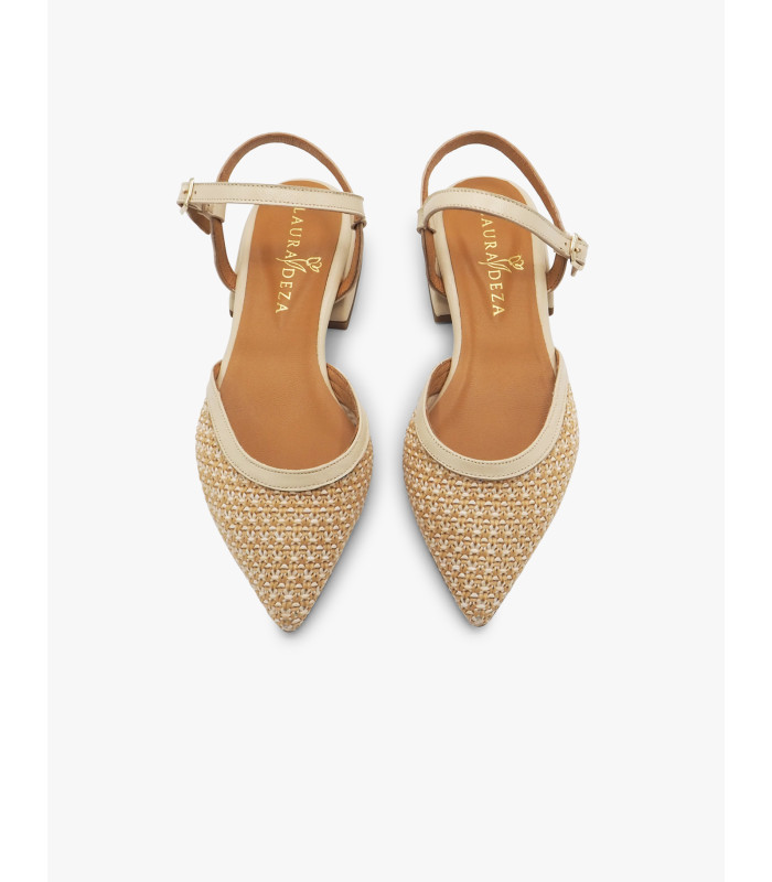 Zapato rafia natural