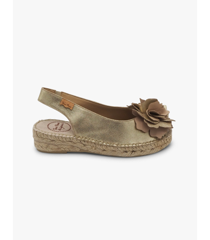 Gold flower espadrille Toni Pons - image 2