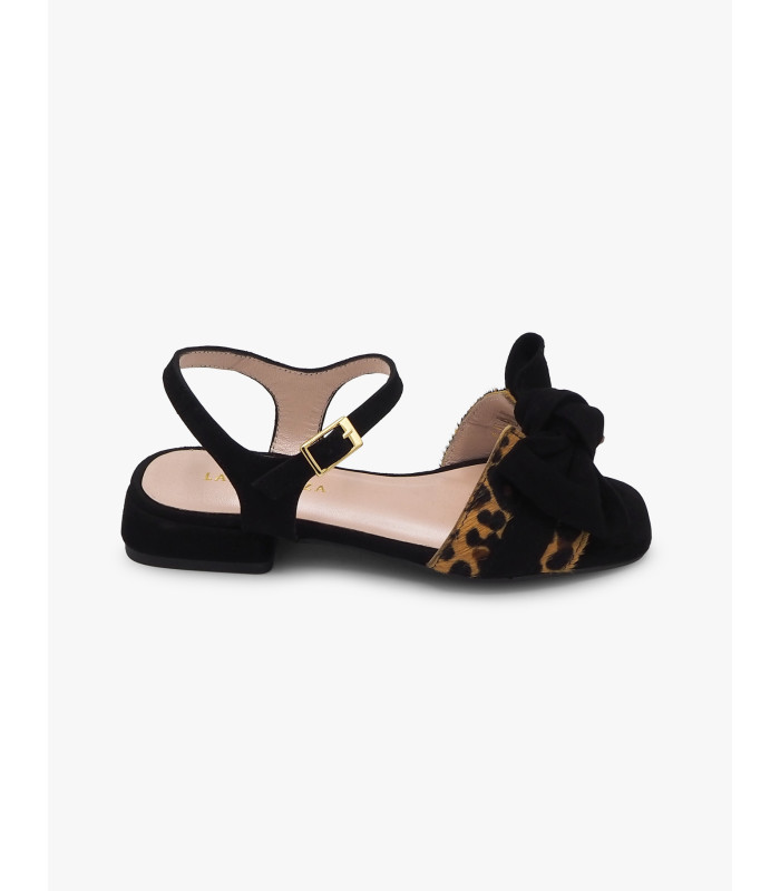 Black suede sandal Laura Deza - image 2