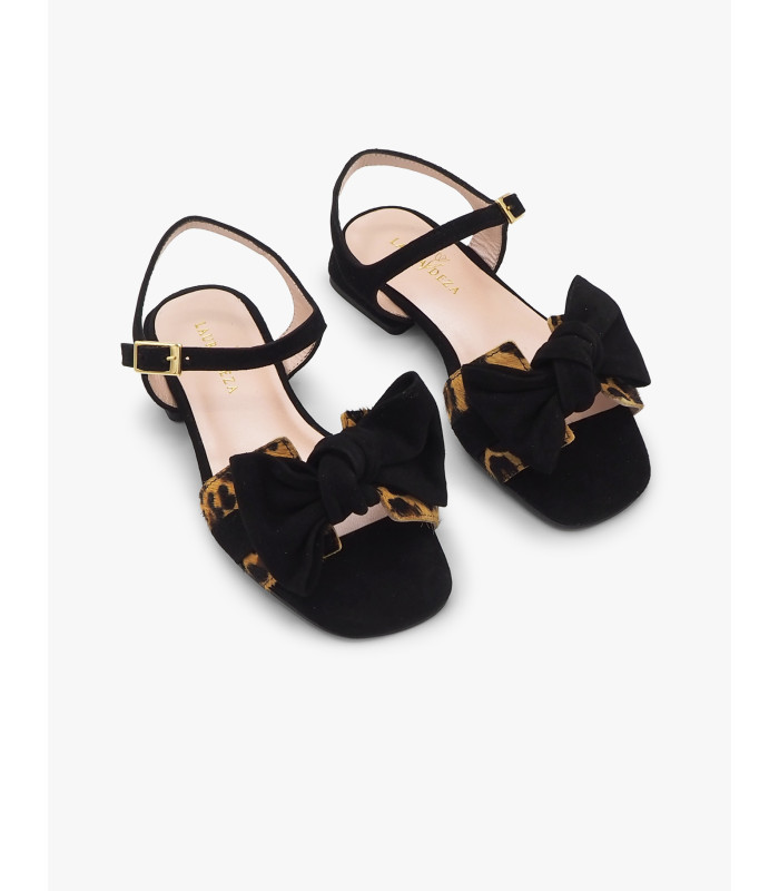 Black suede sandal Laura Deza - image 3