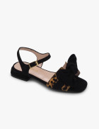 Black suede sandal Laura Deza