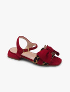 Red suede sandal Laura Deza