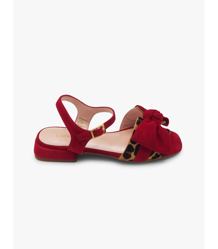 Red suede sandal Laura Deza - image 2