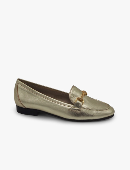 Ivory leather loafer José Luis Deza