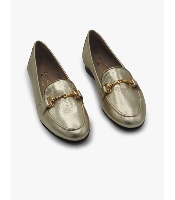 Ivory leather loafer José Luis Deza - image 3