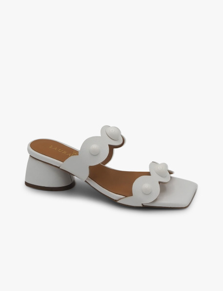 White sandal Laura Deza