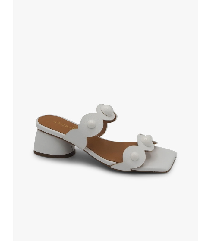 White sandal Laura Deza