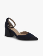 Zapato ante azul marino