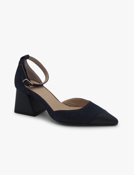 Navy suede shoe Dansi