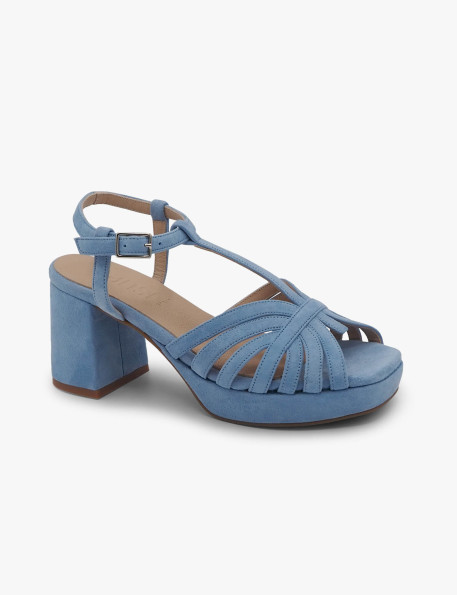 Sky blue suede sandal Dansi - image 2