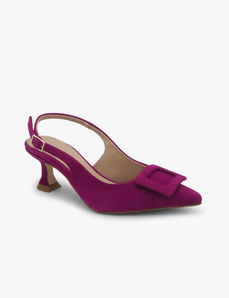 Bougainvillea suede court shoe Dansi
