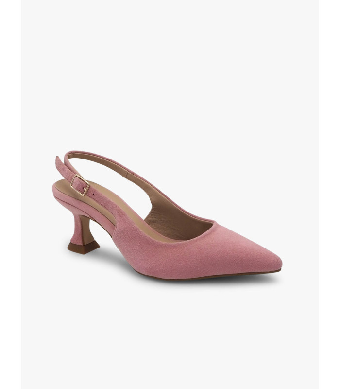 Pink suede court shoe Dansi