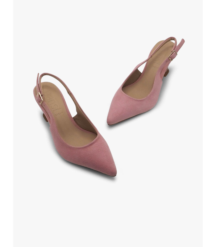 Pink suede court shoe Dansi - image 3