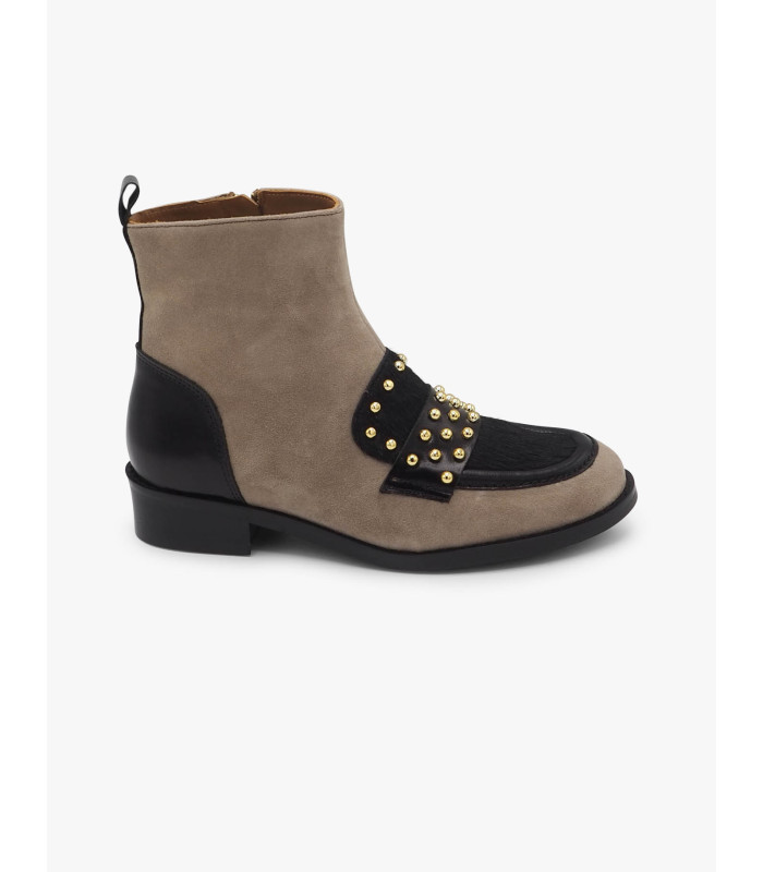 Taupe ankle boot Laura Deza - image 2