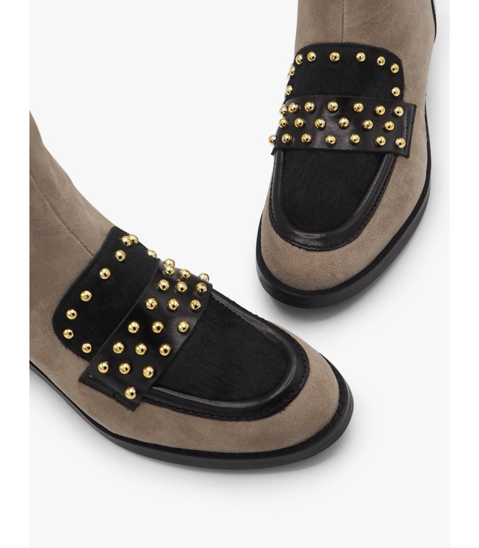 Taupe ankle boot Laura Deza - image 4