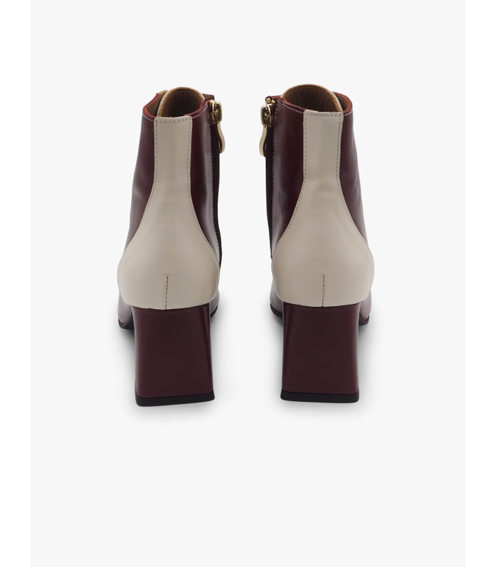 Burgundy ankle boot Laura Deza - image 5