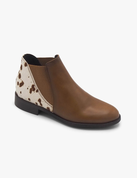 Pony hair ankle boot Laura Deza