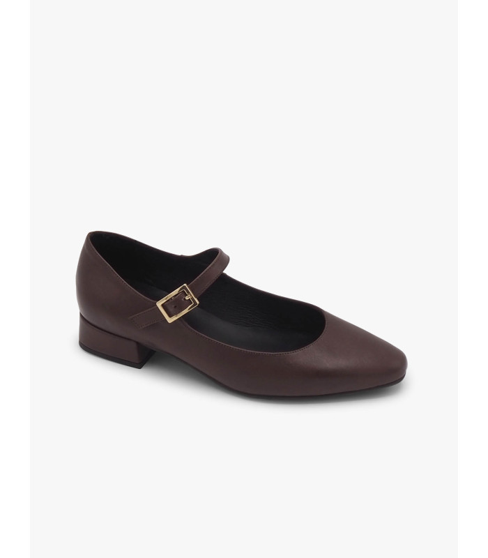 Brown Mary Janes Laura Deza