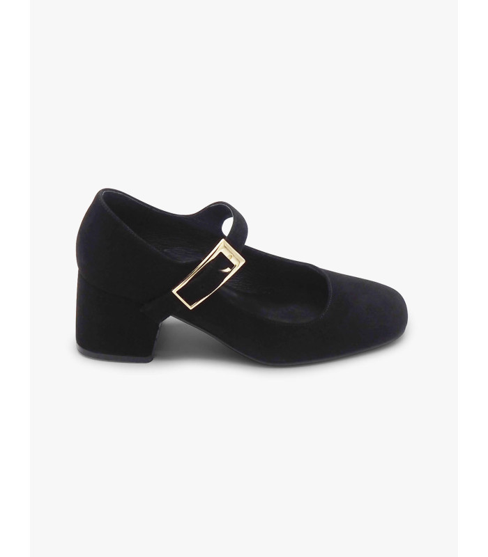 Black suede Mary Janes Laura Deza - image 2