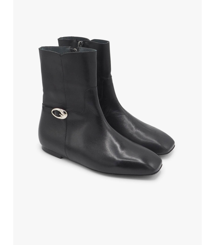 Black flat ankle boot Dansi