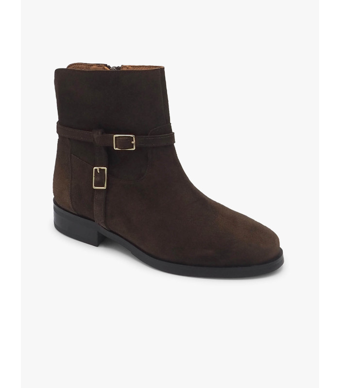 Brown suede ankle boot Dansi