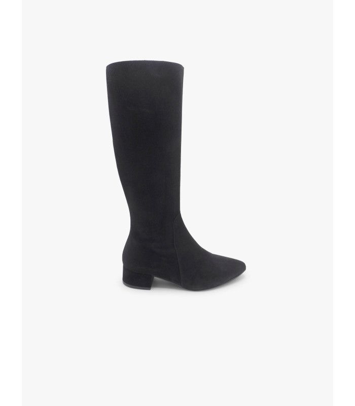 Black basket leather boot Dansi