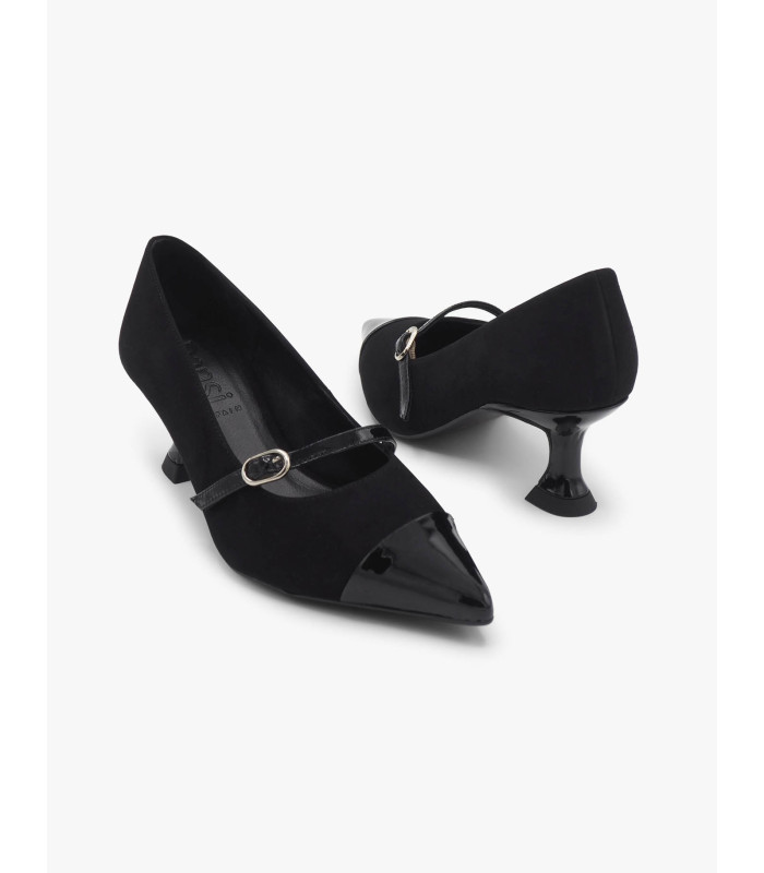 Black suede court shoe Dansi - image 3