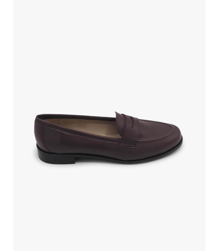 Brown leather loafer José Luis Deza
