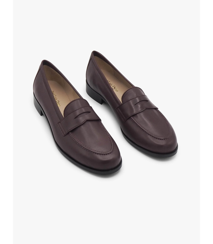 Brown leather loafer José Luis Deza - image 3