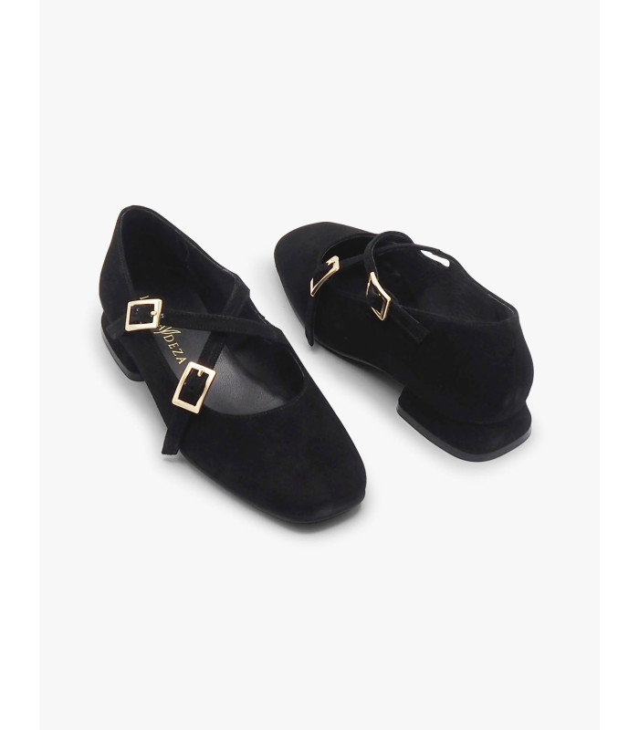 Black suede Mary Janes Laura Deza - image 3