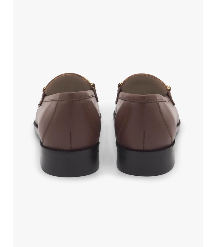 Brown loafer with gold buckle José Luis Deza - image 4