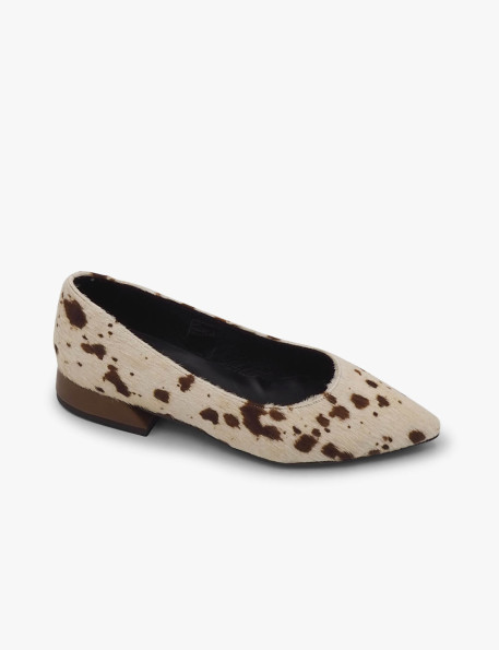 Pony hair ballet flat Laura Deza