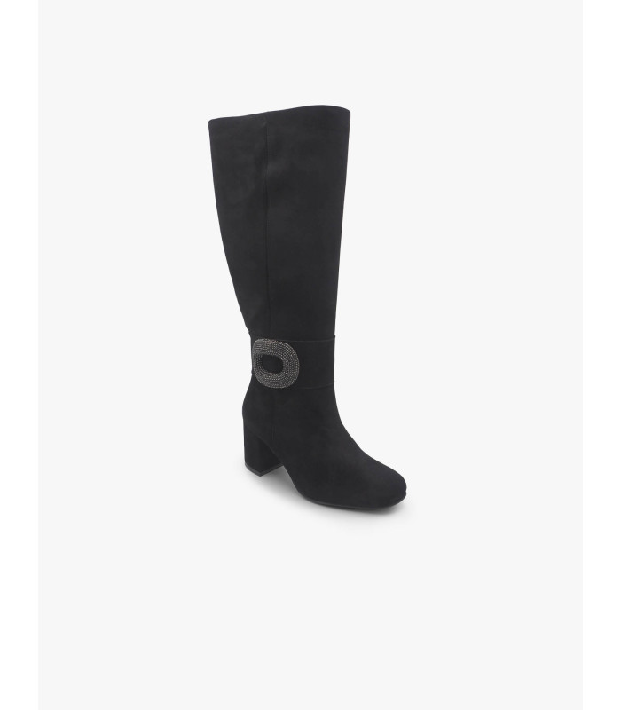 Black suede boot Laura Deza