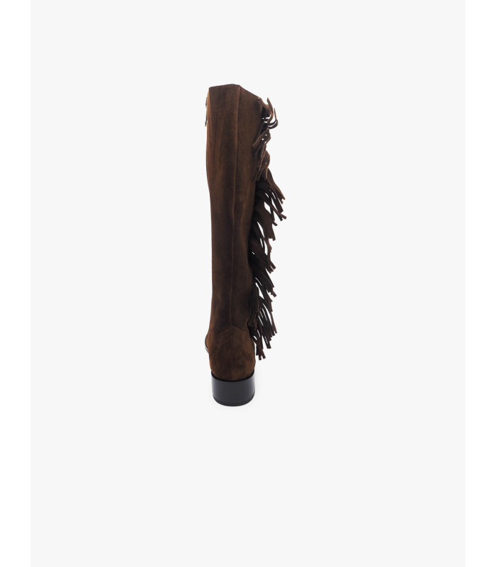 Chocolate fringed boot Dansi - image 4
