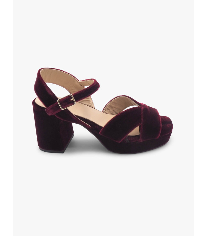 Garnet velvet sandal Dansi - image 2