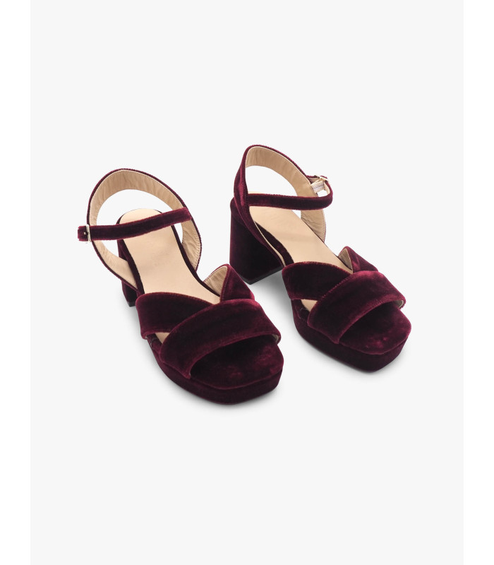 Garnet velvet sandal Dansi - image 3