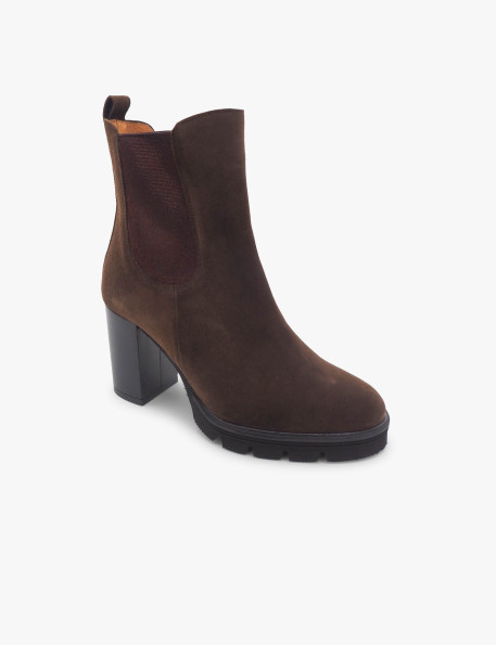 Botín paltaforma chocolate