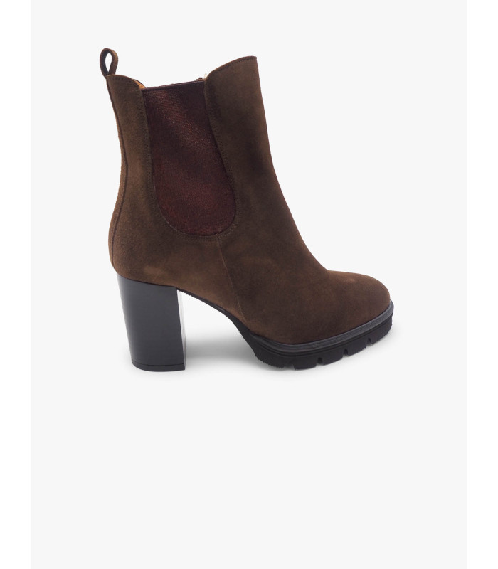 Botín paltaforma chocolate