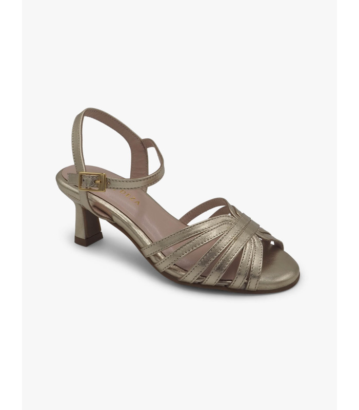 Gold sandal Laura Deza