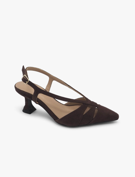 Brown suede shoe Dansi - image 2