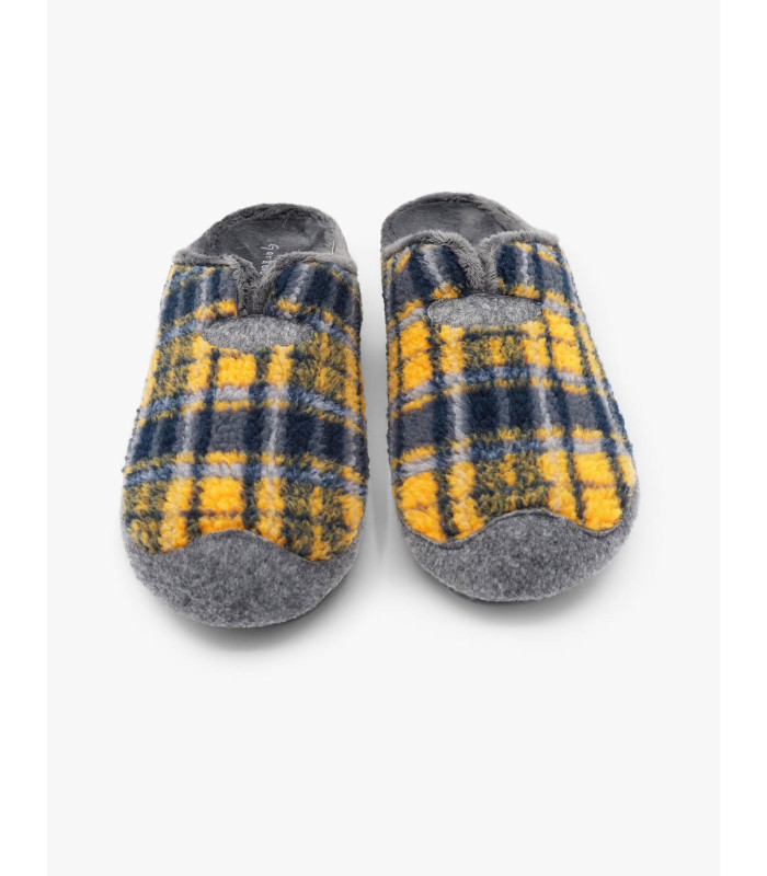 Zapatilla naranja-gris