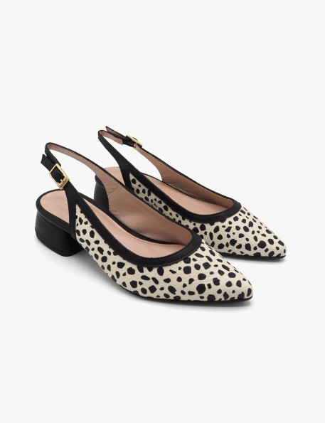 Black two-tone shoe Laura Deza
