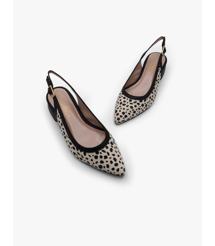 Zapato bicolor negro