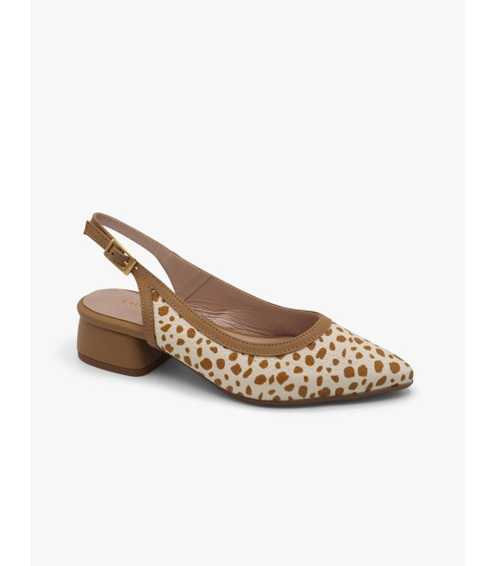 Beige two-tone shoe Laura Deza