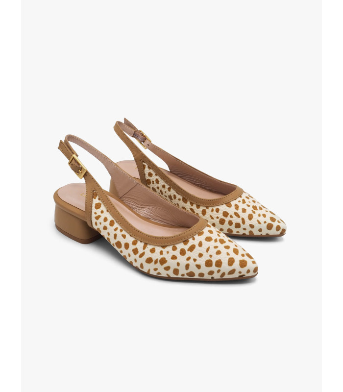 Zapato bicolor beige